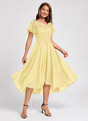 JJ's House Camille Chiffon Midi Dress