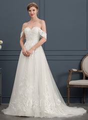 JJ's House Antje Ball-Gown/Princess Sweetheart Strapless Lace Dress