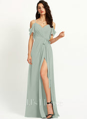 JJ's House Jitrenka A-line Ruffle Chiffon Dress