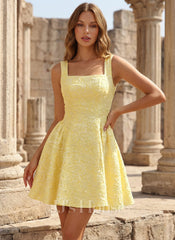 JJ's House Quillon Square Jacquard Dress