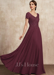 JJ's House Carlin A-line V-Neck Sequins Lace Dress
