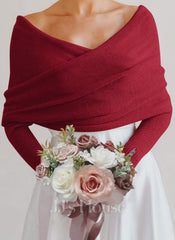 Knit Long Sleeve Casual Soft Crochet Wraps