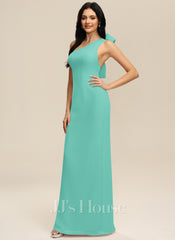 JJ's House River Sheath/Column One Shoulder Chiffon Dress