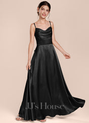JJ's House Adeline Junior A-line Sweetheart Bow Stretch Satin Dress