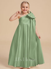 JJ's House Darci A-line Bow Satin Dress