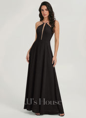 JJ's House Aurora A-line Halter Chiffon Dress