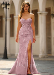 JJ's House Joely Trumpet/Mermaid Sweetheart Corset Lace Dress