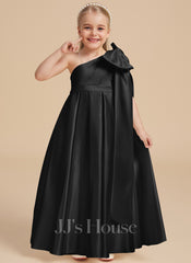 JJ's House Darci A-line Bow Satin Dress
