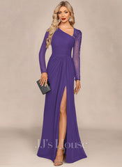JJ's House Janyla Pleated Chiffon Maxi Dress