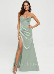 JJ's House Raia Square Satin Dress
