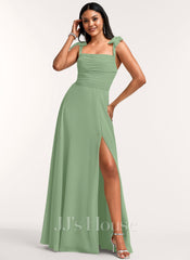 JJ's House Calara A-line Cowl Chiffon Dress