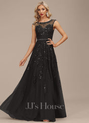 JJ's House Fontella A-line Sequins Tulle Dress