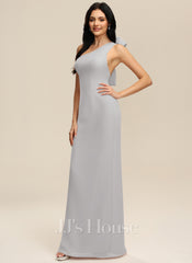 JJ's House River Sheath/Column One Shoulder Chiffon Dress