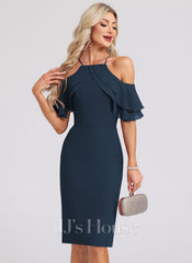 JJ's House Jenica Cold Shoulder Chiffon Midi Dress