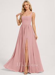 JJ's House Kristy A-line Square Chiffon Dress
