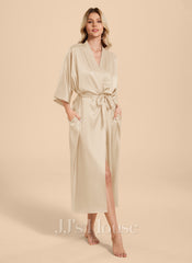 Matte Satin Sash Robe