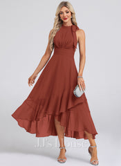 JJ's House Mirelle Floral Print Chiffon Midi Dress