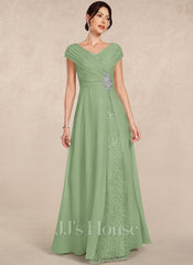 JJ's House Vivienne A-line V-Neck Sequins Lace Dress