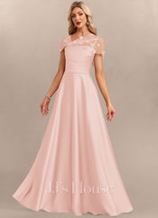 JJ's House Aveta A-line Beading Acetate Satin Dress