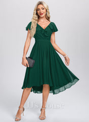 JJ's House Zaisha Chiffon Midi Dress