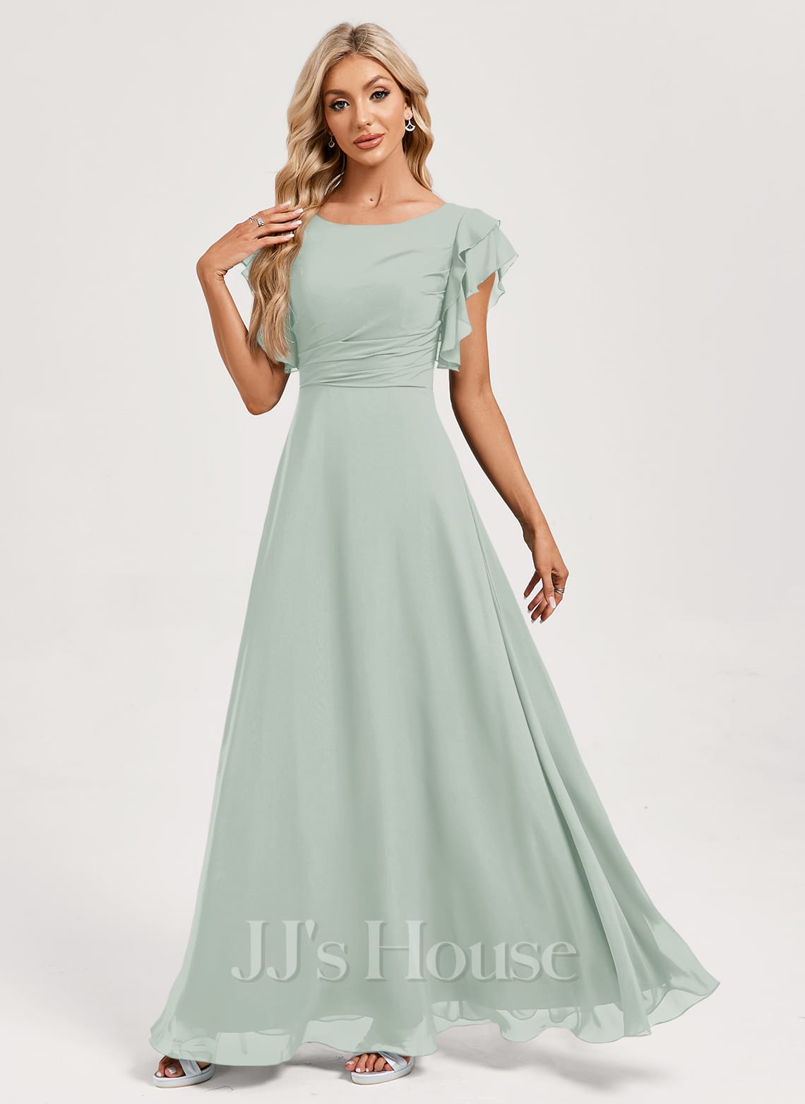 JJ's House Arla A-line Chiffon Dress