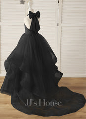 JJ's House Josiane Ball-Gown/Princess Bow Tulle Dress