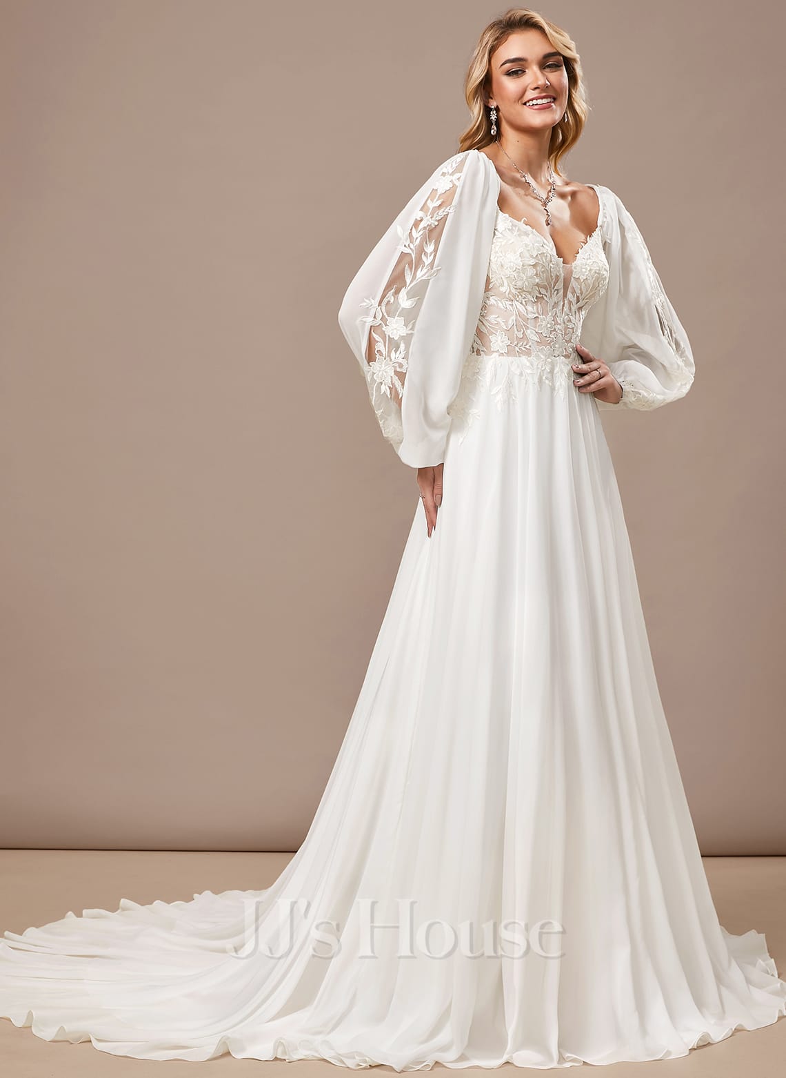 JJ's House Solvi A-line Lace Dress