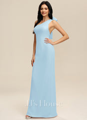 JJ's House River Sheath/Column One Shoulder Chiffon Dress