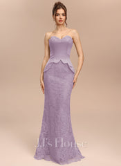 JJ's House Elaria Trumpet/Mermaid Sweetheart Strapless Corset Satin Dress