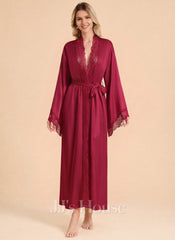 Matte Satin Lace Robe