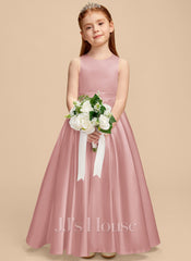 JJ's House Acia A-line Bow Satin Dress