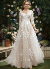 JJ's House Bibiane A-line Sequins Lace Dress