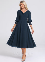JJ's House Marilla Cowl Chiffon Midi Dress