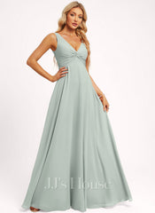 JJ's House Gaila A-line Ruched Matte Satin Dress