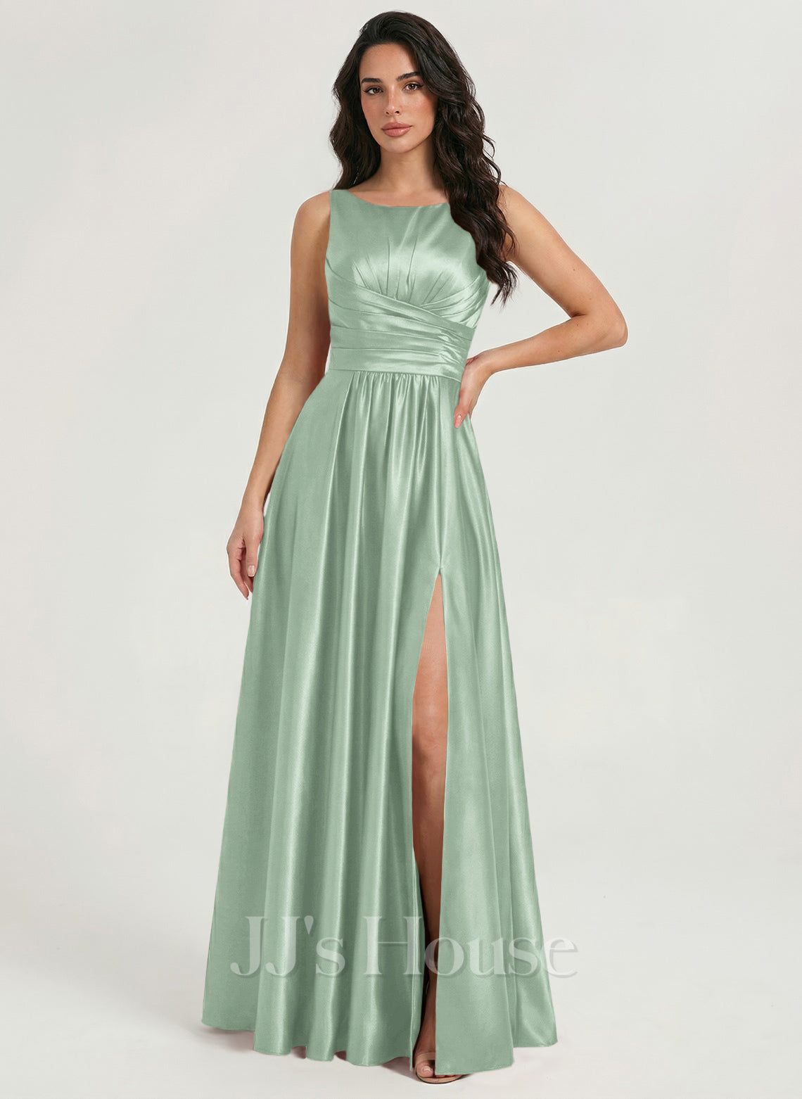 JJ's House Mateea A-line Ruffle Chiffon Dress