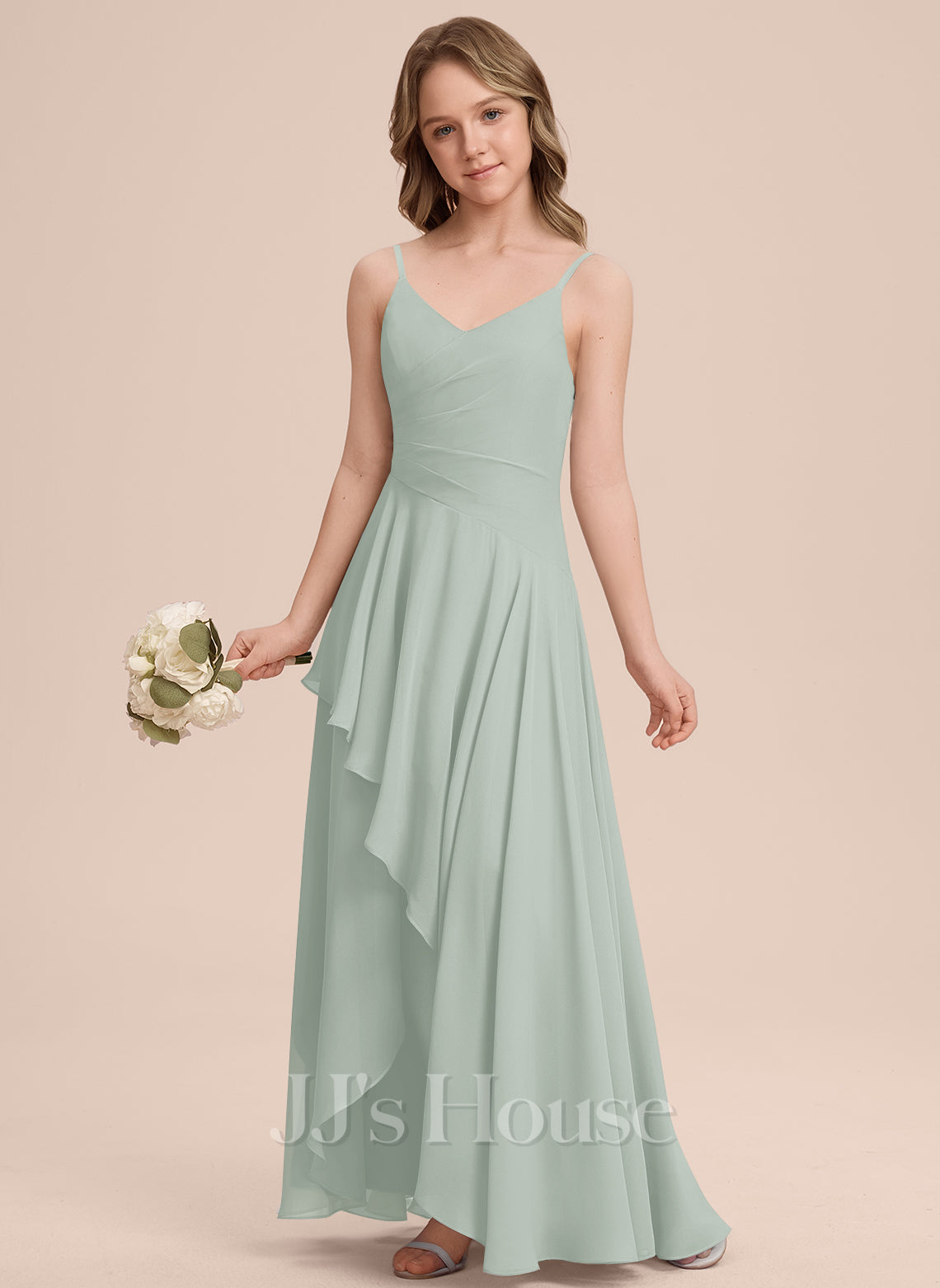 JJ's House Ines Junior A-line Satin Dress