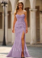 JJ's House Joely Trumpet/Mermaid Sweetheart Corset Lace Dress