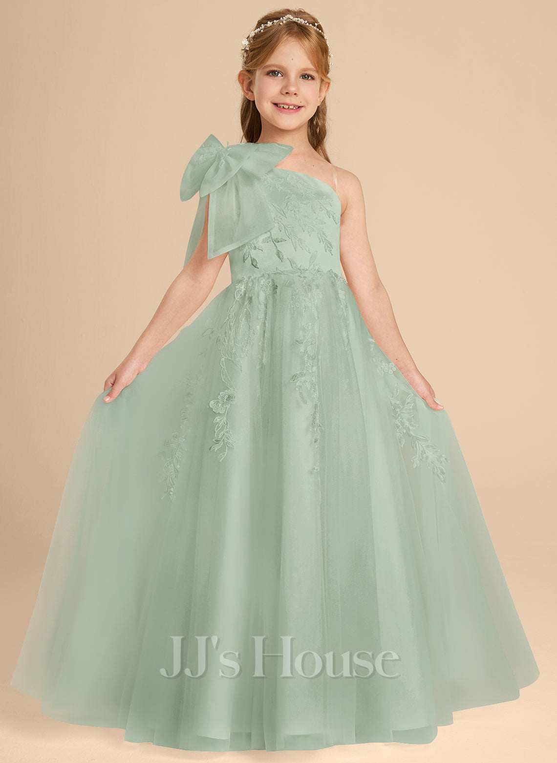 JJ's House Minnow A-line Bow Tulle Dress