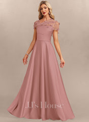 JJ's House Aveta A-line Beading Acetate Satin Dress
