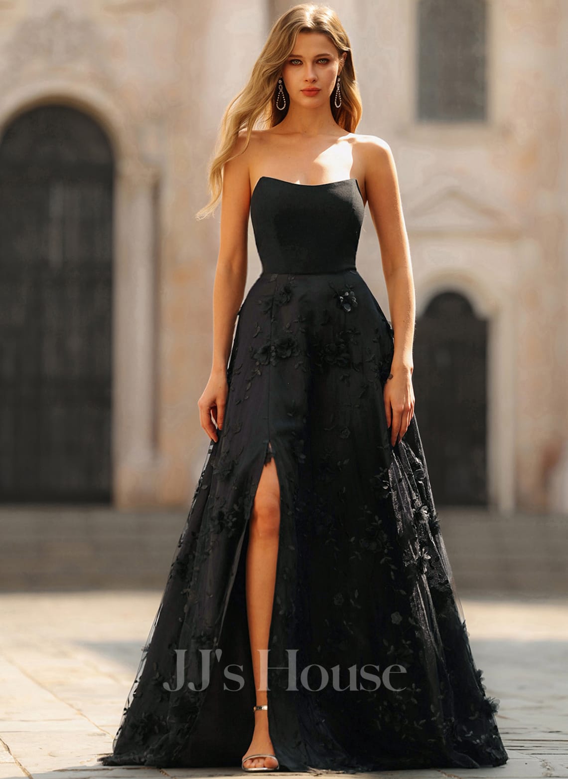JJ's House Gelsie 3D Floral Lace Dress