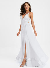JJ's House Ilara V-Neck Spaghetti Straps Cut-Out Chiffon Dress