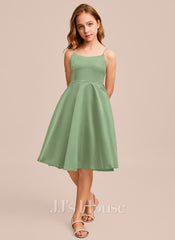 JJ's House Gerarda Junior A-line Satin Dress