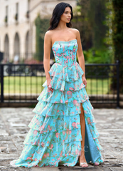 JJ's House Levia V-Neck Bow Satin Dress