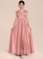 JJ's House Zene Junior A-line Pockets Stretch Satin Dress