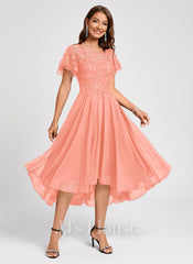 JJ's House Camille Chiffon Midi Dress
