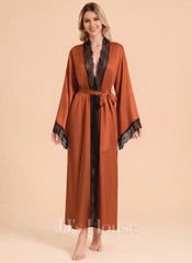 Matte Satin Lace Robe