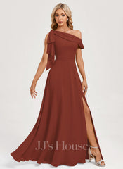 JJ's House Laylana A-line One Shoulder Chiffon Dress