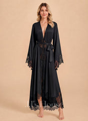 Matte Satin Lace Robe