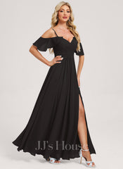 JJ's House Azaleigh A-line Ruffle Chiffon Dress