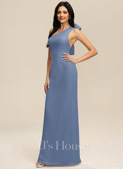 JJ's House River Sheath/Column One Shoulder Chiffon Dress